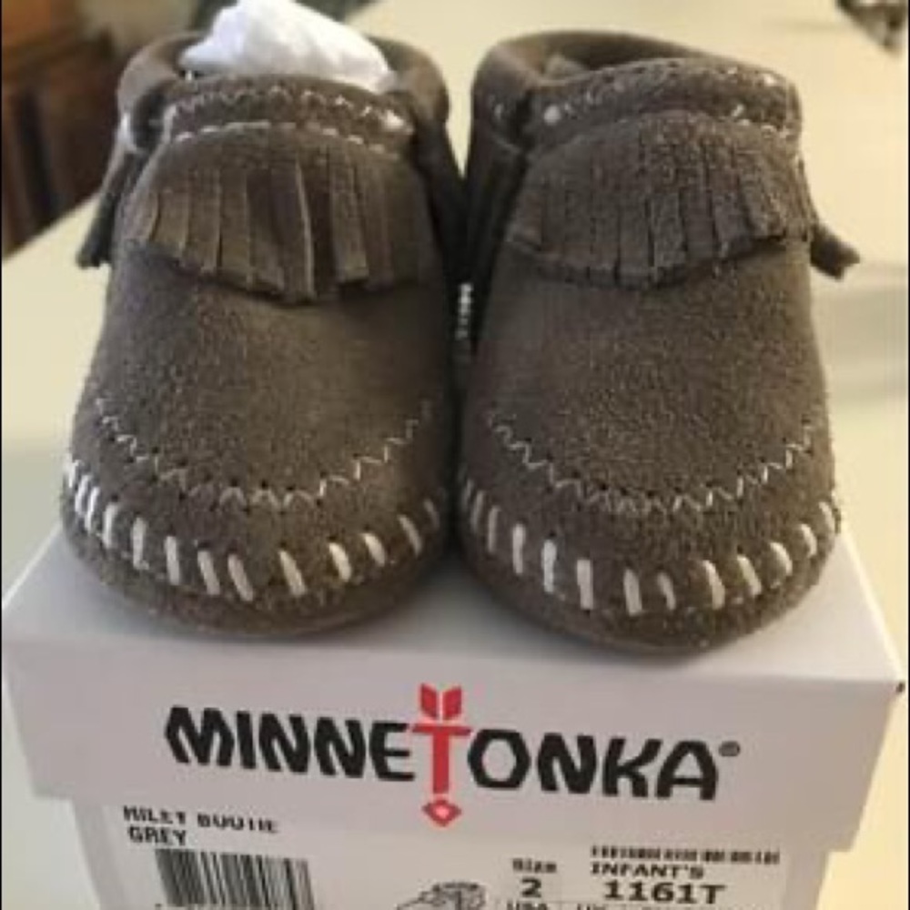 Sold out Minnetonka Infant Riley Bootie NWOT